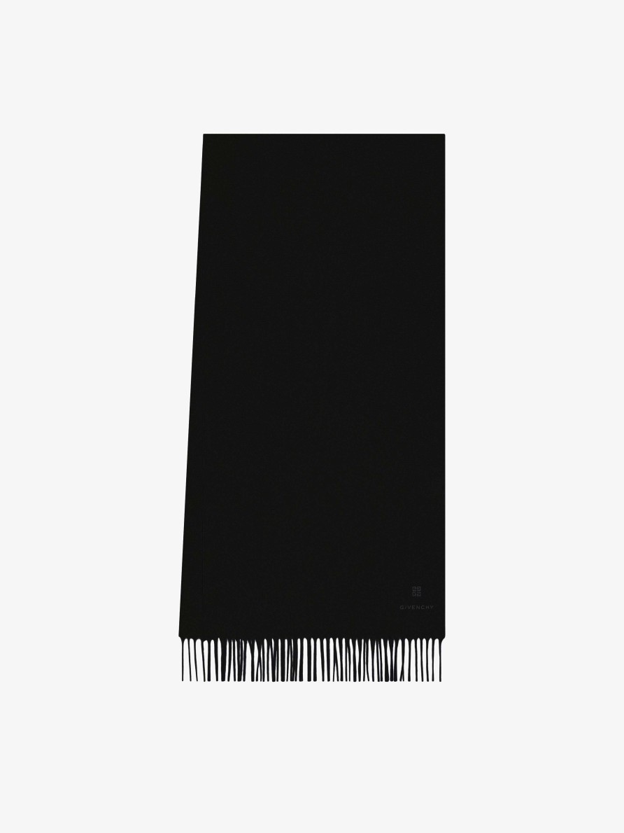 Uomini Givenchy Sciarpe E Cravatte | Sciarpa In Cashmere Nero