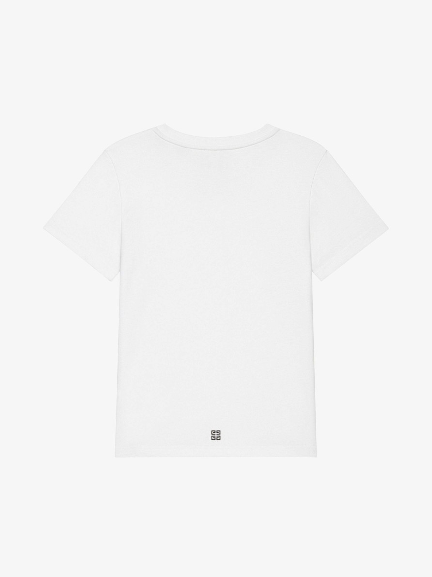 Uomini Givenchy Ragazzo (Da 4 A 12 Anni) | T-Shirt Oswald In Cotone Bianco