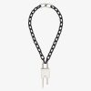 Uomini Givenchy Gioielleria | Collana Con Chiusura Media In Metallo Nero