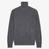 Uomini Givenchy Maglieria | Maglione Dolcevita In Lana E Cashmere Grigio Medio