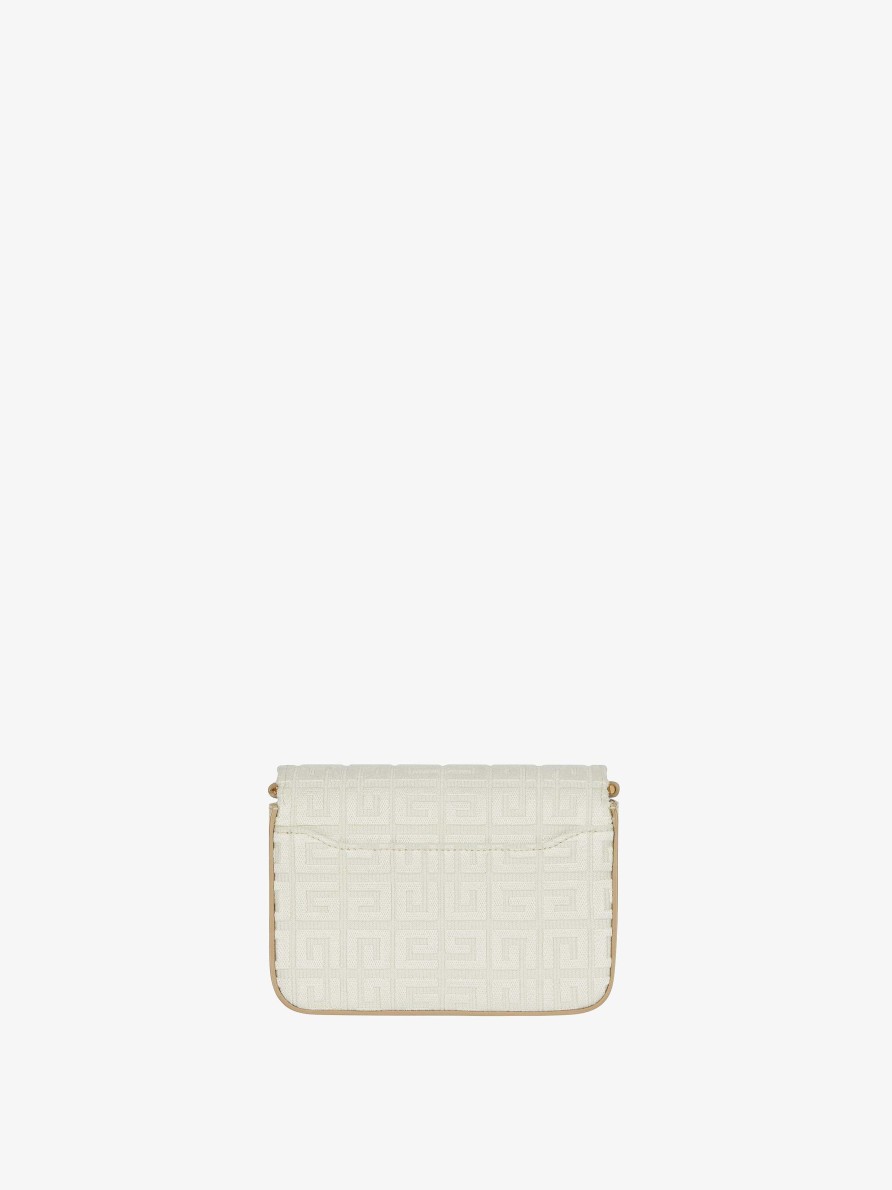 Donne Givenchy 4G | Borsa 4G Piccola Con Ricamo 4G Con Catena Beige Naturale