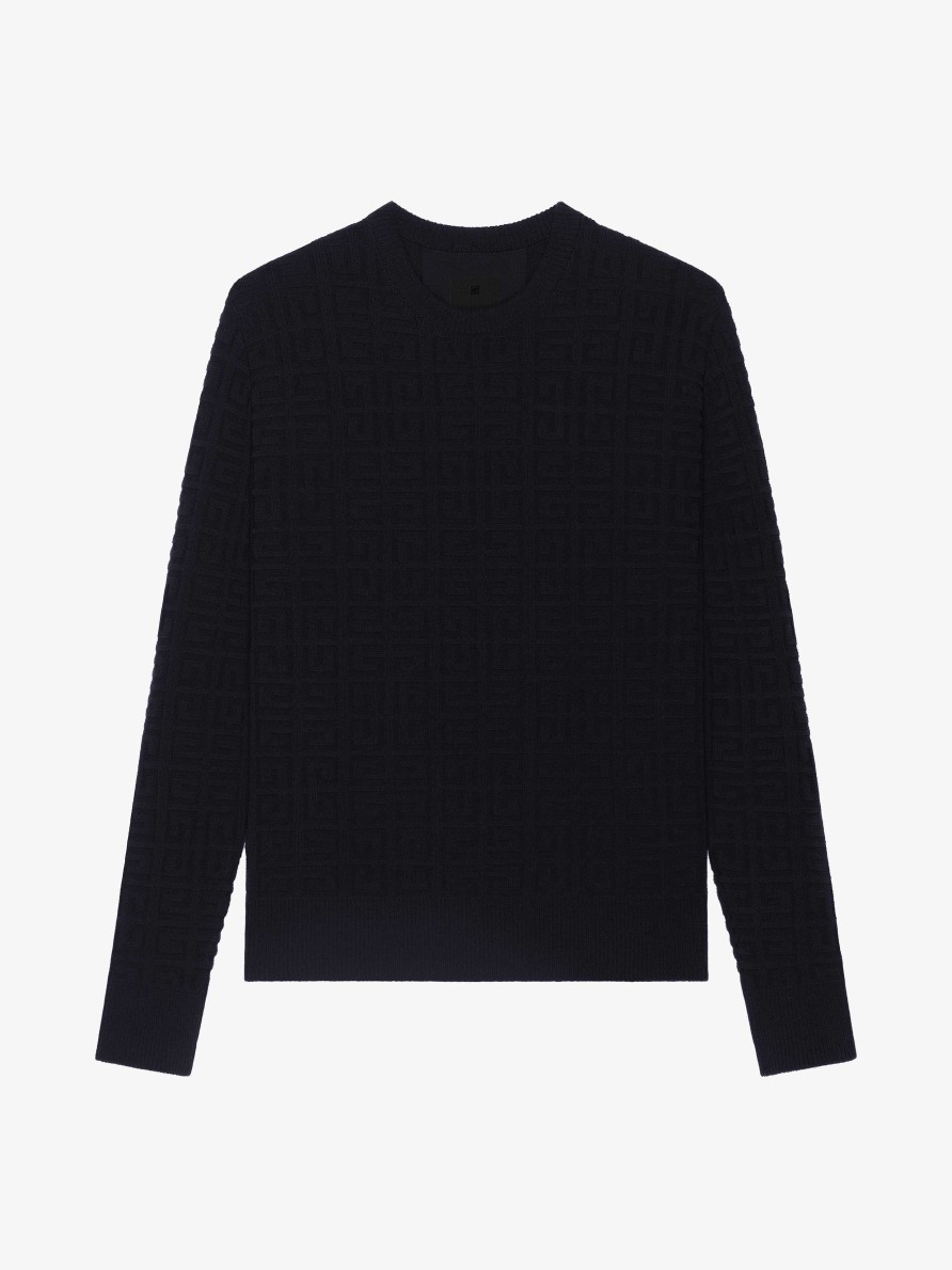 Uomini Givenchy Maglieria | Maglia In Jacquard 4G Nero