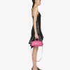 Donne Givenchy Antigona | Borsa Mini Elasticizzata Antigona In Pelle Box Rosa Fluo