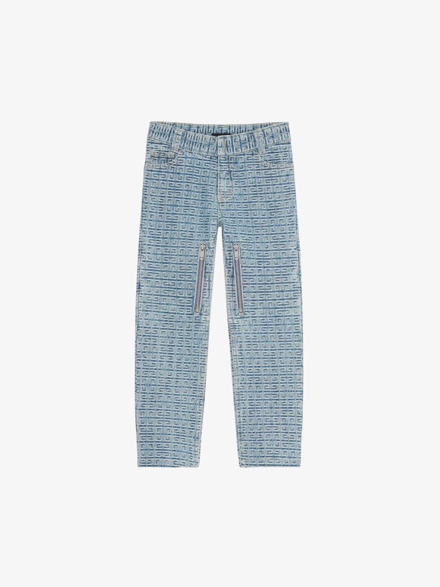 Uomini Givenchy Ragazzo (Da 4 A 12 Anni) | Jeans In Denim 4G Blu Minerale