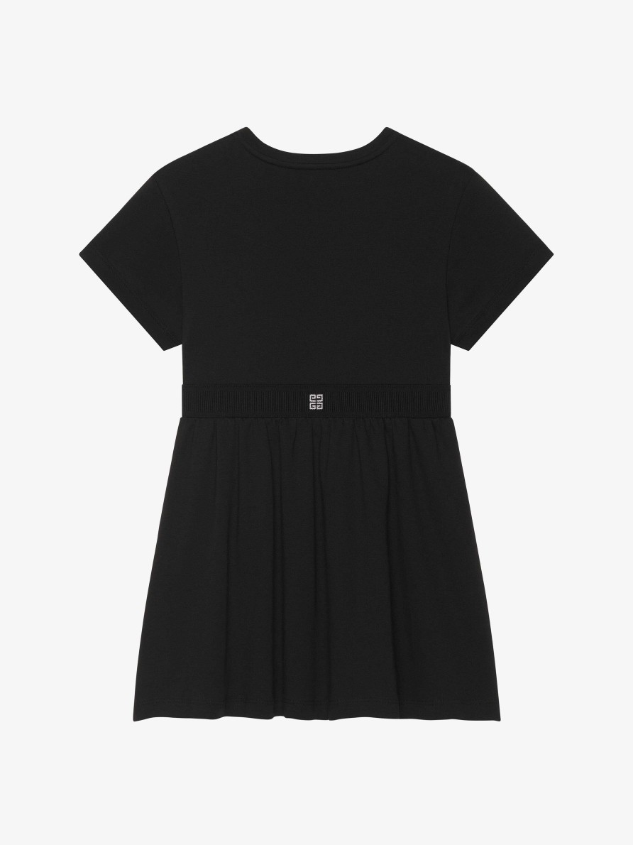 Donne Givenchy Ragazza (Da 4 A 12 Anni) | Abito In Cotone Nero