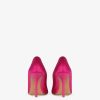 Donne Givenchy Tacchi | Decollete In Raso Con Dettagli Di Cristalli Rosa Fluo