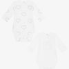 Uomini Givenchy Bambino (Da 1 Mese A 3 Anni) | Set Due Body Neonato In Cotone Stampato Bianco