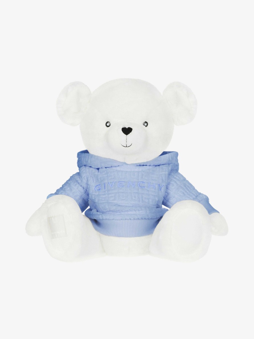 Uomini Givenchy Ragazzo (Da 4 A 12 Anni) | Orsetto Di Peluche Di Givenchy In Pelliccia Sintetica Azzurro