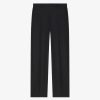 Uomini Givenchy Pantaloni | Pantaloni Sartoriali In Lana E Lurex Con Strass Nero