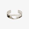 Uomini Givenchy Gioielleria | Bracciale Taglio Giv In Metallo E Pelle Marrone/Argento