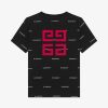 Uomini Givenchy Ragazzo (Da 4 A 12 Anni) | T-Shirt Givenchy 4G In Cotone Nero