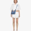 Donne Givenchy Borse A Tracolla | Borsa Piccola Ritagliata In Denim 4G Con Catena Blu Medio