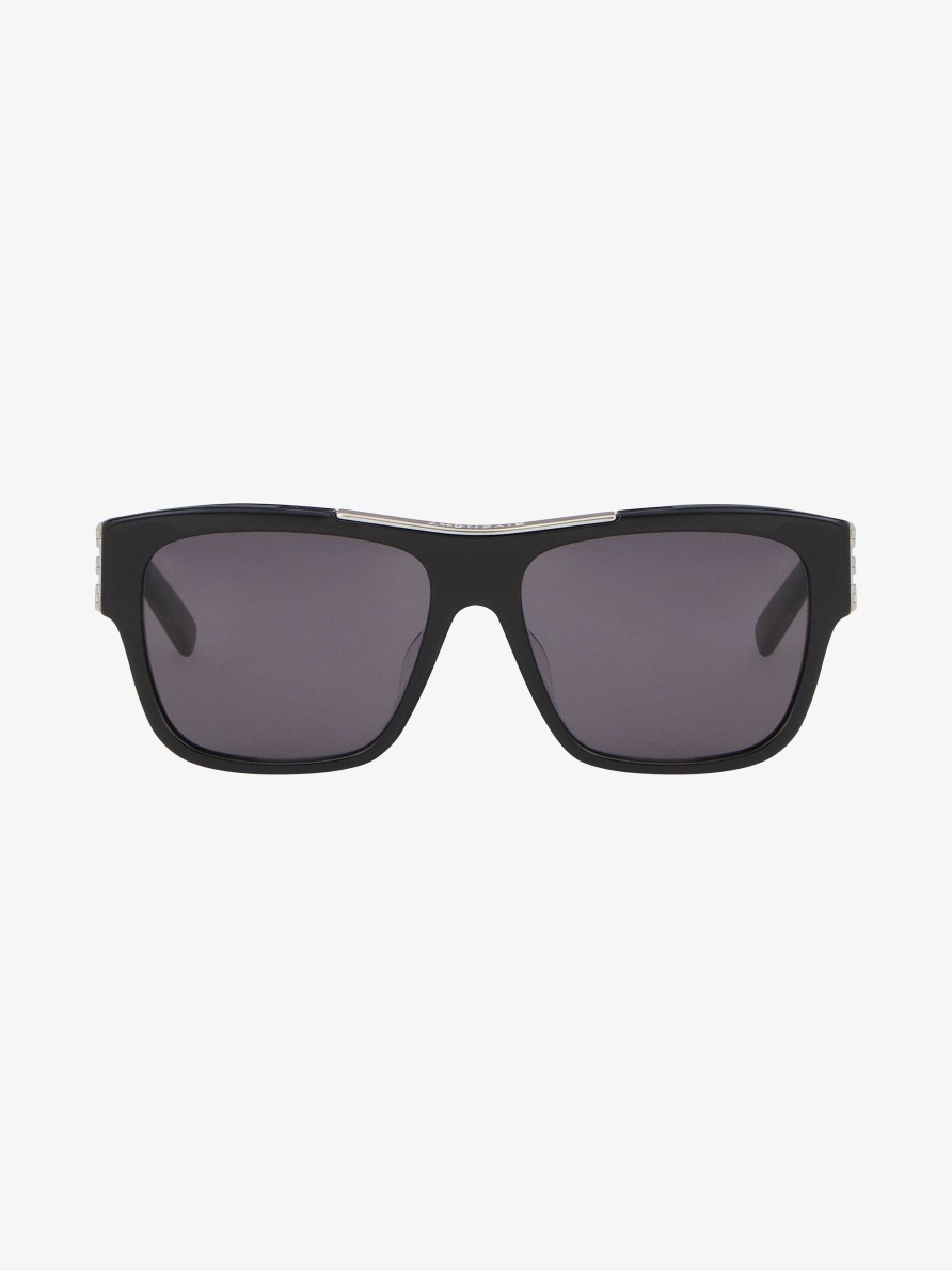 Uomini Givenchy Occhiali Da Sole | Occhiali Da Sole 4G Unisex In Acetato Nero