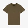 Uomini Givenchy Magliette | T-Shirt Slim Fit In Cotone Cachi/Giallo