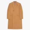 Uomini Givenchy Giacche E Cappotti | Cappotto Lungo In Lana E Cashmere Cammello Beige