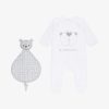 Uomini Givenchy Bambino (Da 1 Mese A 3 Anni) | Set Regalo Pigiama, Custodia E Orsetto Grigio/Bianco