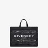 Donne Givenchy Borsa G | Borsa Shopping G-Tote Media In Rafia Stringata Nero