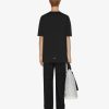 Uomini Givenchy Magliette | T-Shirt Oversize Di Givenchy Archetype In Cotone Nero