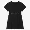 Donne Givenchy Ragazza (Da 4 A 12 Anni) | Abito In Cotone Nero