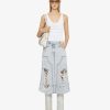 Donne Givenchy Gonne | Gonna In Denim Destroyed Con Toppe Azzurro