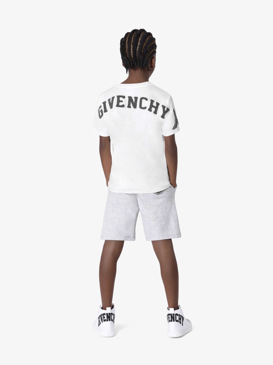 Uomini Givenchy Ragazzo (Da 4 A 12 Anni) | T-Shirt Di Givenchy In Cotone Bianco