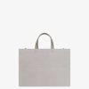 Donne Givenchy Borsa G | Borsa Shopping G-Tote Media In Tela Grigio Pietra