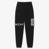 Uomini Givenchy Pantaloni | Pantaloni Jogger Slim Fit 4G Di Givenchy In Pile Nero