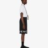 Uomini Givenchy Pantaloncini | Bermuda Givenchy 4G In Pile Nero