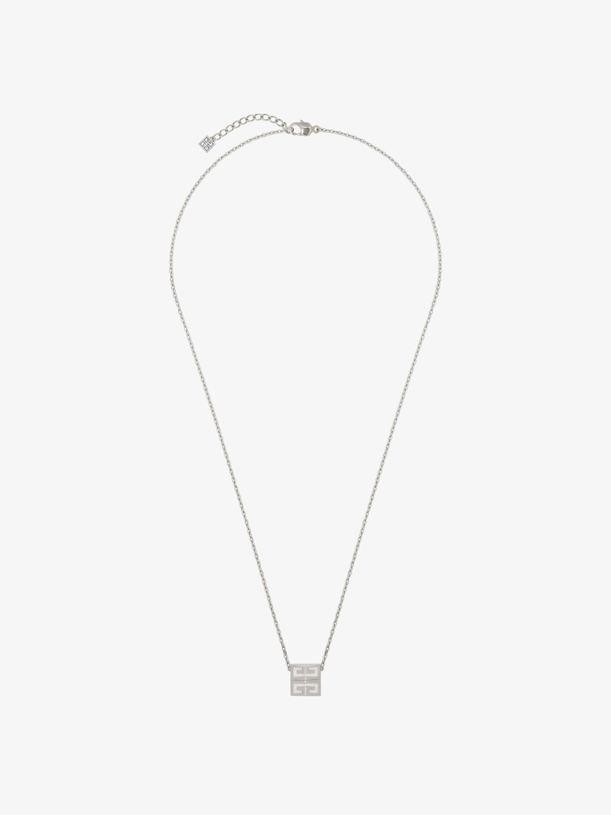 Donne Givenchy Gioielleria | Collana 4G In Metallo Argenteo