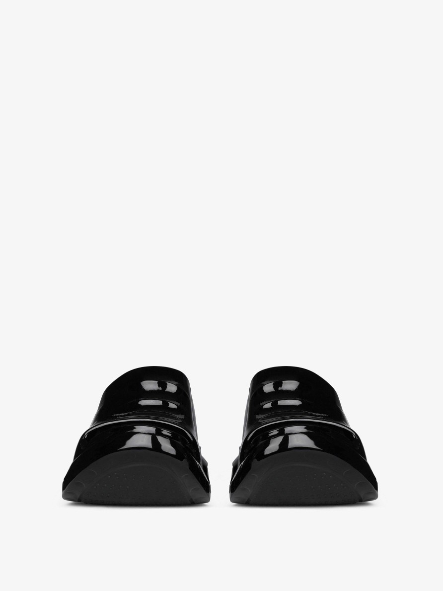 Donne Givenchy Ciabatte E Sandali | Sandali Con Zeppa Marshmallow In Gomma Nero