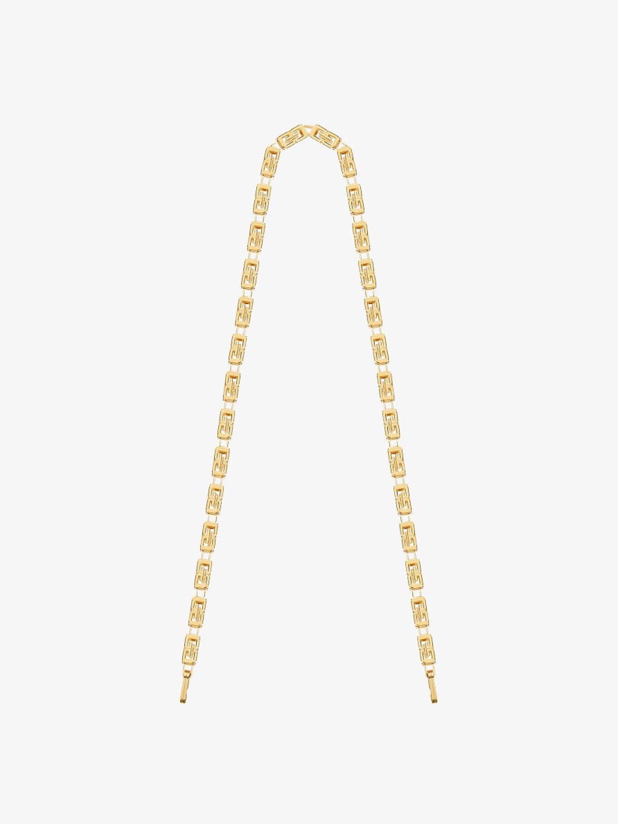 Donne Givenchy Altri Accessori | Cinturino A Catena G Cube In Metallo D'Oro