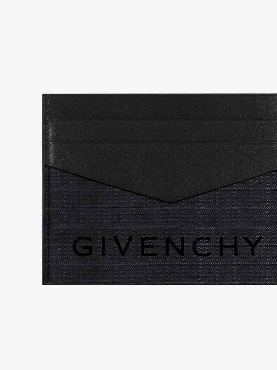 Uomini Givenchy Piccola Pelletteria | Portacarte In Nylon 4G Nero