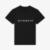 Uomini Givenchy Magliette | T-Shirt Givenchy Archetype Slim Fit In Cotone Nero