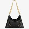 Donne Givenchy Voi | Borsa Media Con Catena Voyou In Pelle Nero