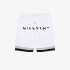 Uomini Givenchy Ragazzo (Da 4 A 12 Anni) | Bermuda Di Givenchy Cuciti E Stratificati In Pile Grigio/Bianco