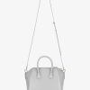 Donne Givenchy Antigona | Mini Borsa Antigona In Pelle Box Grigio Chiaro