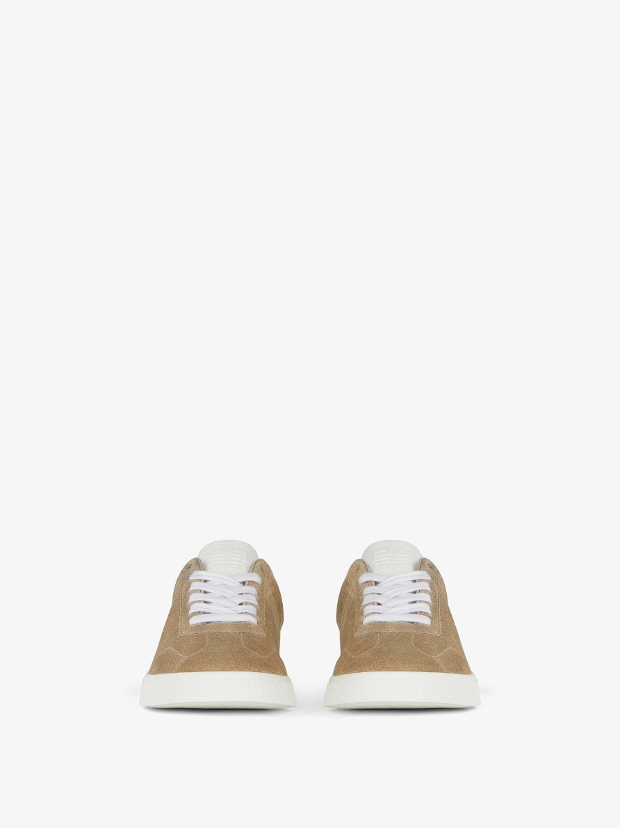 Donne Givenchy Scarpe Da Ginnastica | Sneakers Town In Pelle Scamosciata Beige Naturale