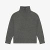 Donne Givenchy Maglieria | Maglia A Collo Alto In Cashmere Miscela Grigia