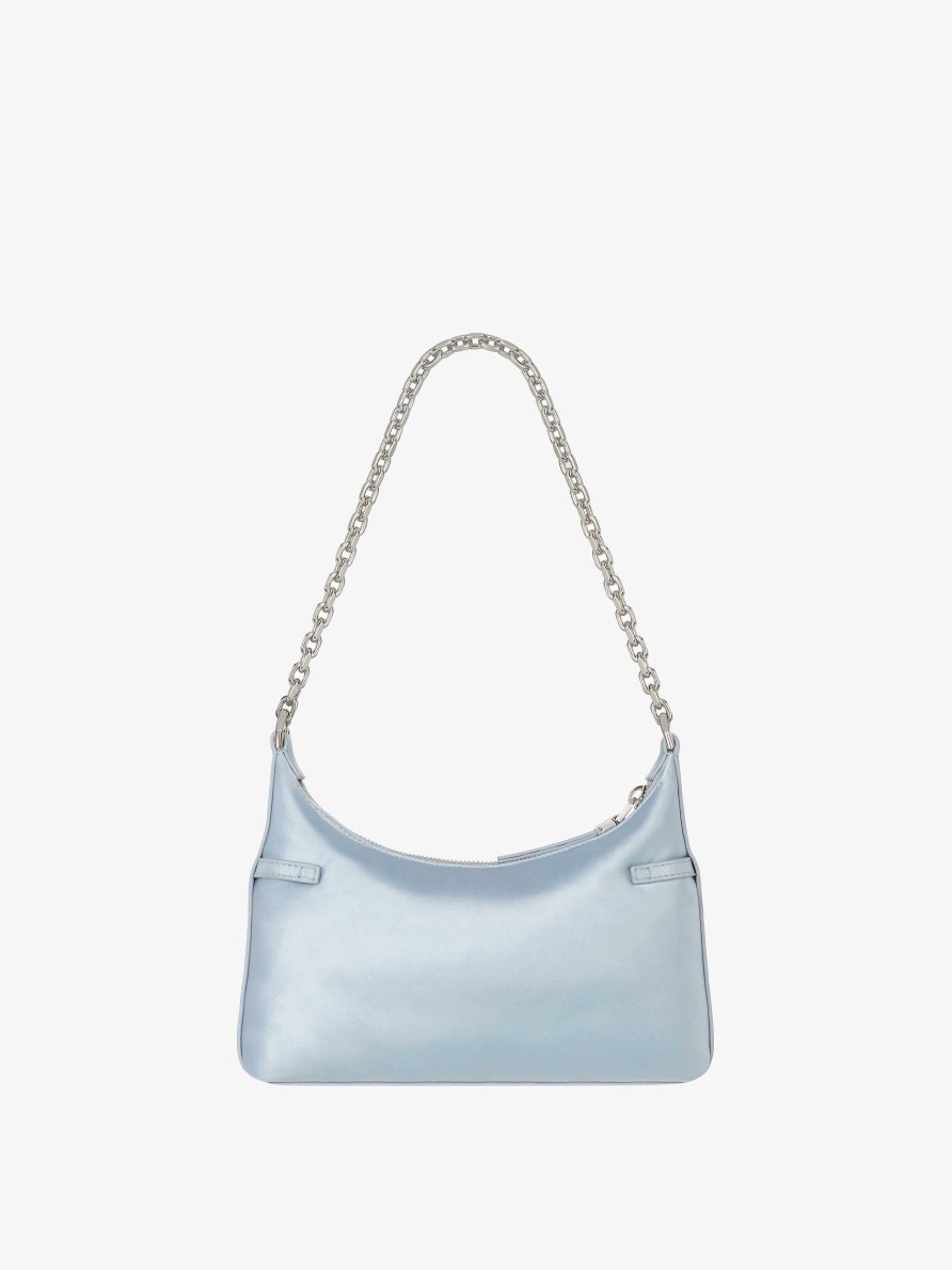 Donne Givenchy Voi | Borsa Da Festa Voyou In Raso Di Nylon Grigio Chiaro