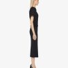 Donne Givenchy Vestiti | Abito Drappeggiato In Jacquard 4G Nero