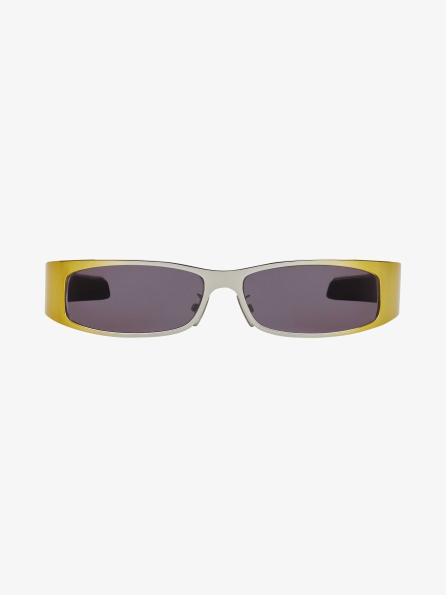 Donne Givenchy Occhiali Da Sole | Occhiali Da Sole G Scape In Metallo Giallo Scuro