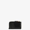 Donne Givenchy Piccola Pelletteria | Portacarte Con Cerniera G-Cut In Tela Ricamata 4G Nero