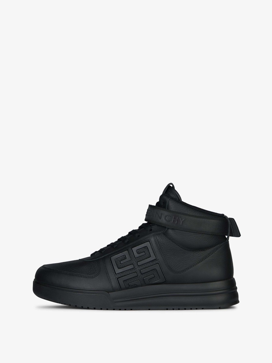 Uomini Givenchy G4 | Sneakers Alte G4 In Pelle Nero