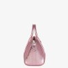 Donne Givenchy Antigona | Mini Borsa Antigona Lock In Pelle Laminata Rosa Seta