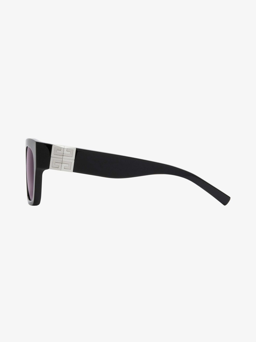 Uomini Givenchy Occhiali Da Sole | Occhiali Da Sole 4G Unisex In Acetato Nero