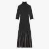 Donne Givenchy Vestiti | Abito Smock In Pelle Nero