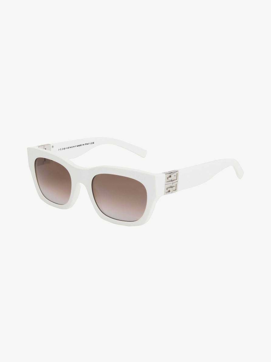 Uomini Givenchy Occhiali Da Sole | Occhiali Da Sole 4G Unisex In Acetato Bianco