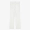 Uomini Givenchy Pantaloni | Pantaloni Sartoriali In Lana E Mohair Con Cintura In Raso Bianco