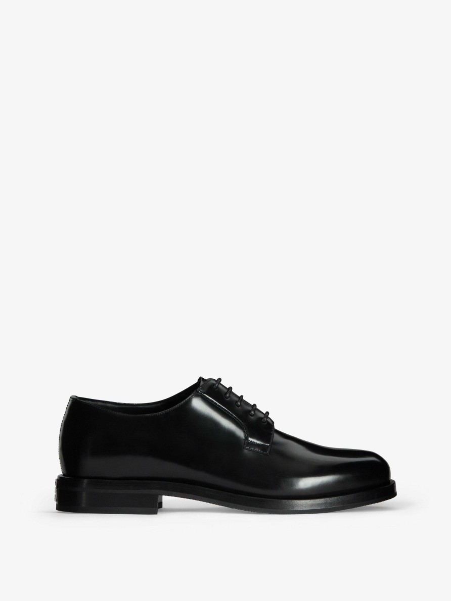 Uomini Givenchy Stivali E Derby | Derby Classiche In Pelle Nero