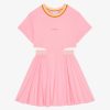 Donne Givenchy Ragazza (Da 4 A 12 Anni) | Abito In Cotone Con Effetto Due In Uno Rosa Brillante